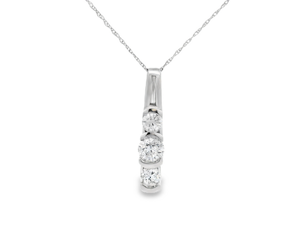 Vertical Diamond Pendant