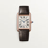 GENTS 38.1MM X 27.75MM 18KT ROSE GOLD CARTIER TANK LOUIS WITH STAMPED SILVERED DIAL AND 18KT ROSE GOLD CASE ON MATTE BROWN ALLIGATOR STRAP. REF WGTA0346 SERIAL 4651428188FY CARD DATED 9/17/2026
