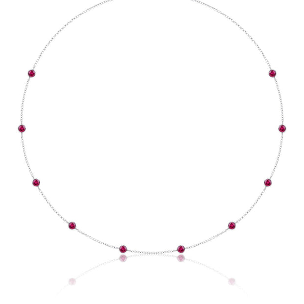 LUVENTE - RUBIES BY THE YARD NECKLACE