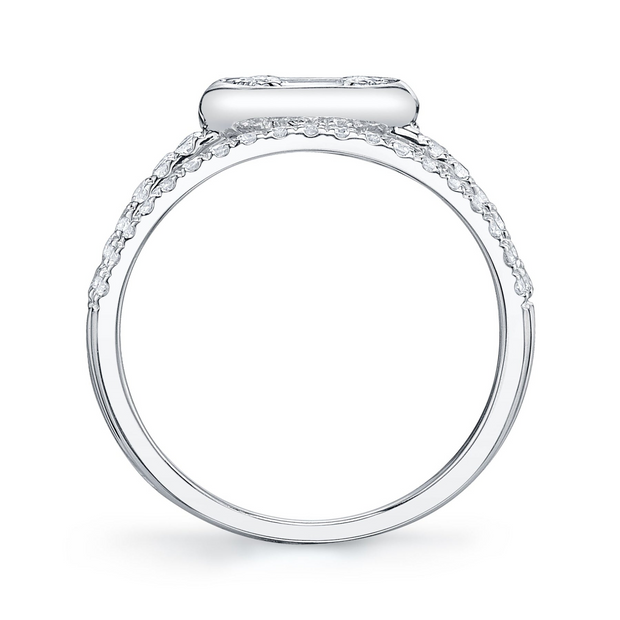 Shy Creation - 0.98Ct Diamond Baguette Ring
