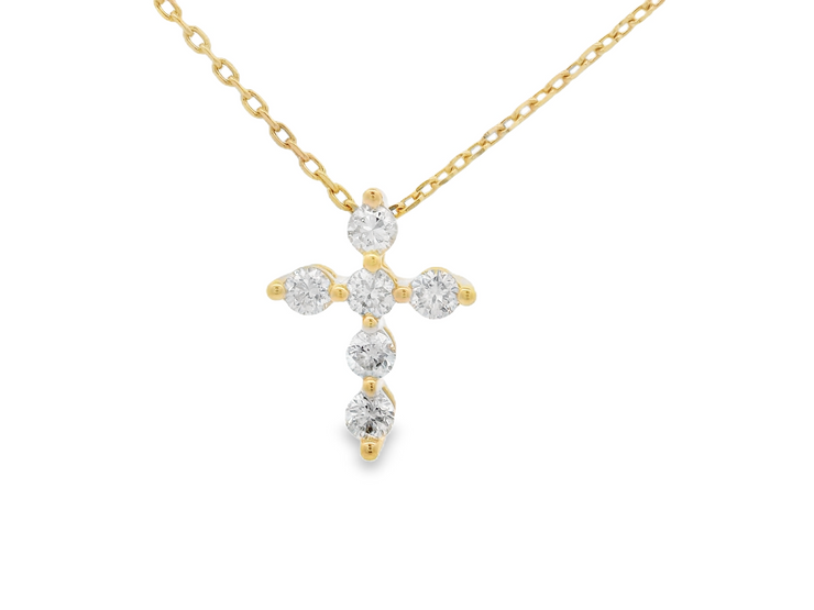 DIAMOND CROSS PENDANT - 1/3 CT
