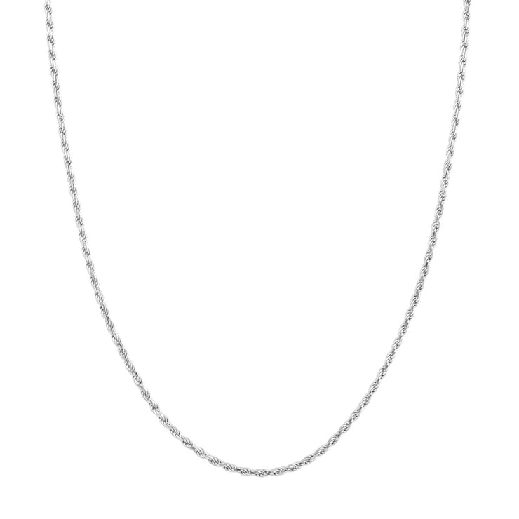 STERLING SILVER ROPE CHAIN 22"