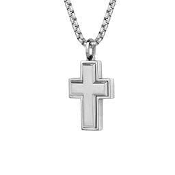 ITALGEM STEEL - STAINLESS STEEL CROSS NECKLACE