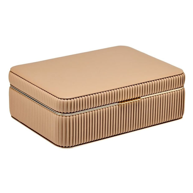 Wolf - Bella Medium Jewelry Box - Mocha