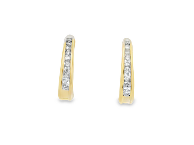 Diamond Hoop Earring