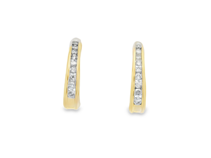 Diamond Hoop Earring