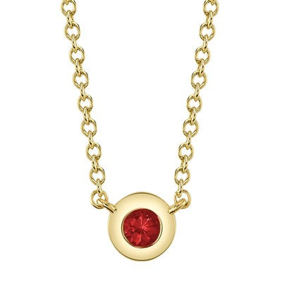 SHY CREATION - BEZEL SET RUBY PENDANT