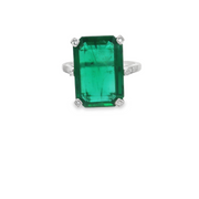 Antique Art Deco Emerald Ring - 7 Ct