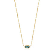 ANIA HAIE - TEAL SPARKLE CHAIN NECKLACE