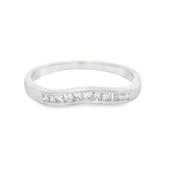 Princess Cut Diamond Wedding Band - 1/2 Ct