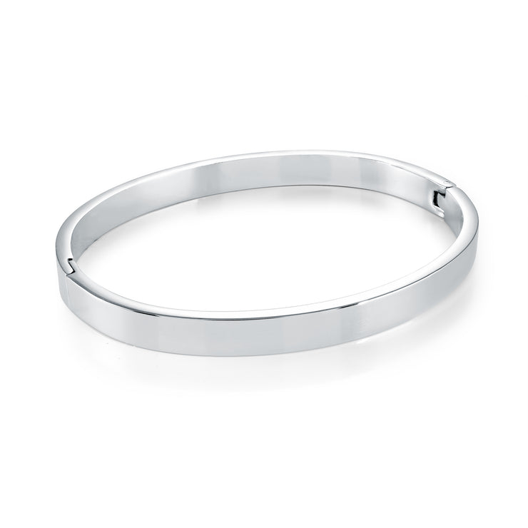 Italgem - Stainless Steel 6Mm Flat Bangle Bracelet