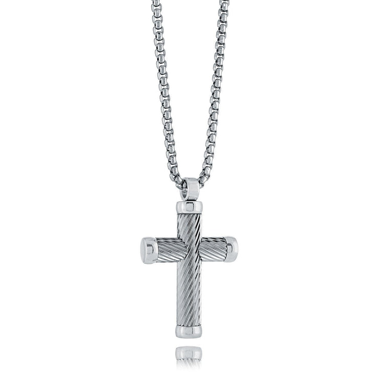 Textured Cross Pendant