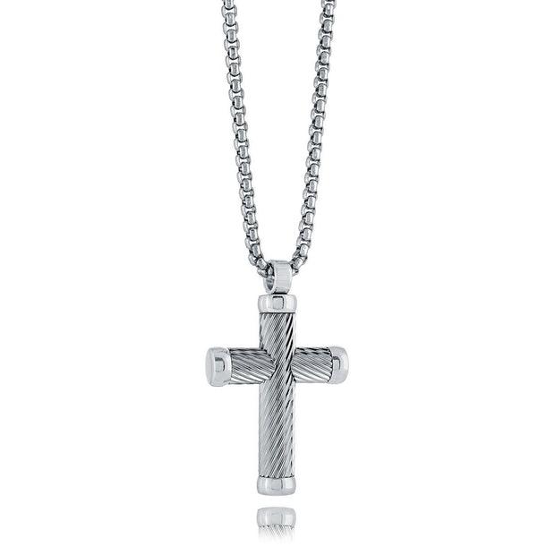 Textured Cross Pendant