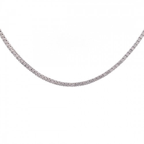 CLASSIQUE CREATIONS - DIAMOND TENNIS NECKLACE - 11 TCW