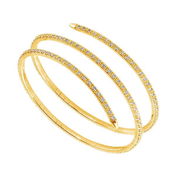 Diamond Spring Bangle Bracelet