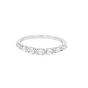 Emerald Diamond Wedding Band - 2/3 Ct