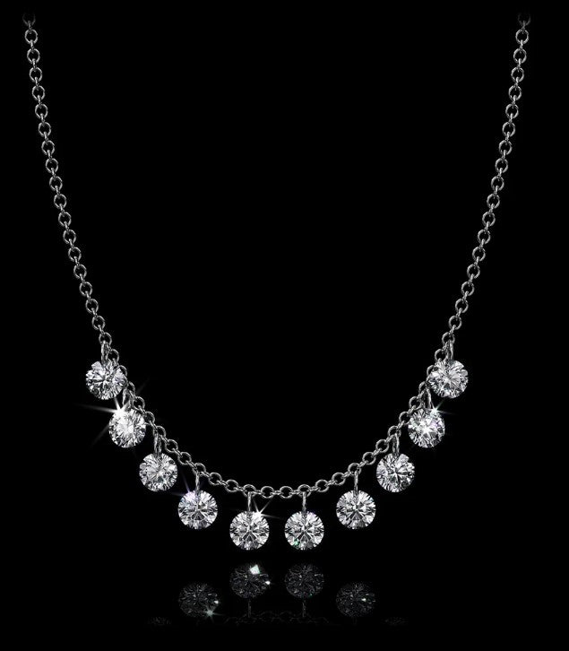 DIAMOND FRINGE NECKLACE