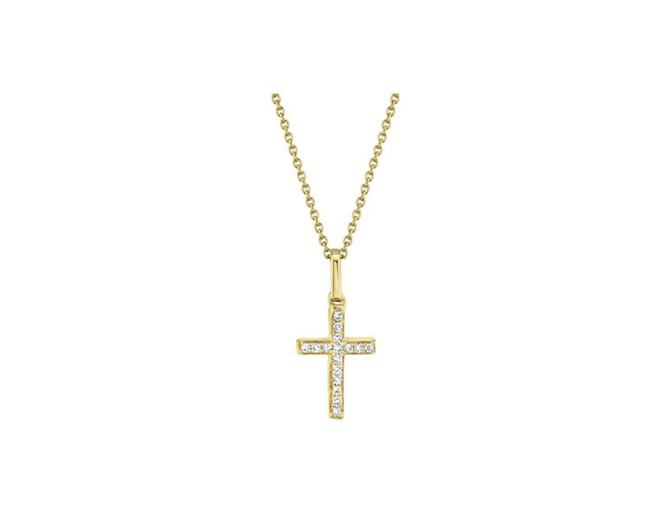 SHY CREATION - PAVE SET DIAMOND CROSS PENDANT