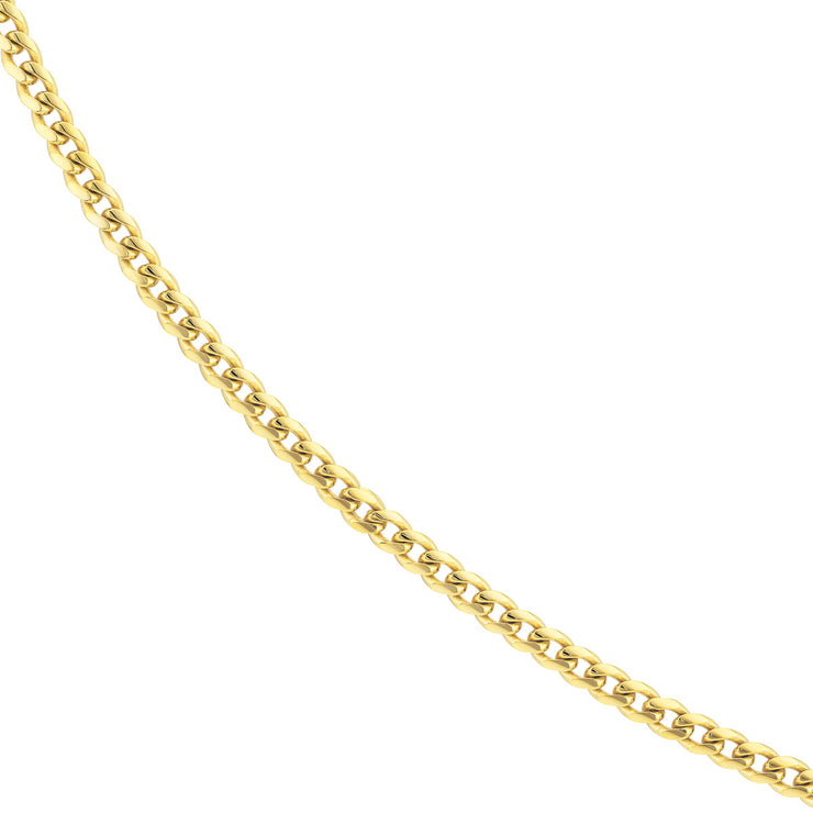 YELLOW GOLD MIAMI CUBAN CHAIN 22"