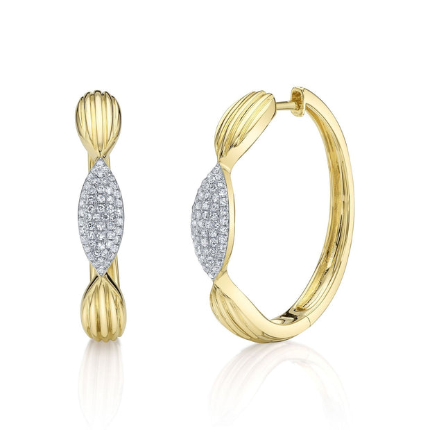 Diamond Hoop Earring
