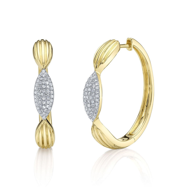 Diamond Hoop Earring