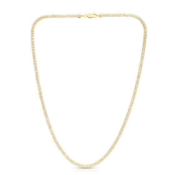 GOLD ICED CHAIN 18"