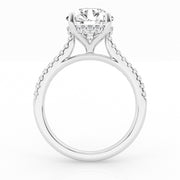 Diamond Wedding Set - 4 Ct Round Center
