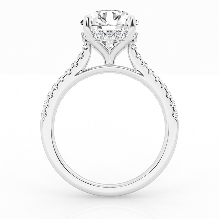 DIAMOND WEDDING SET - 2 CT ROUND CENTER