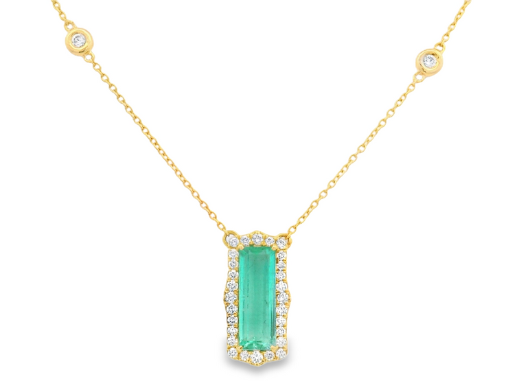 Emerald & Diamond Pendant