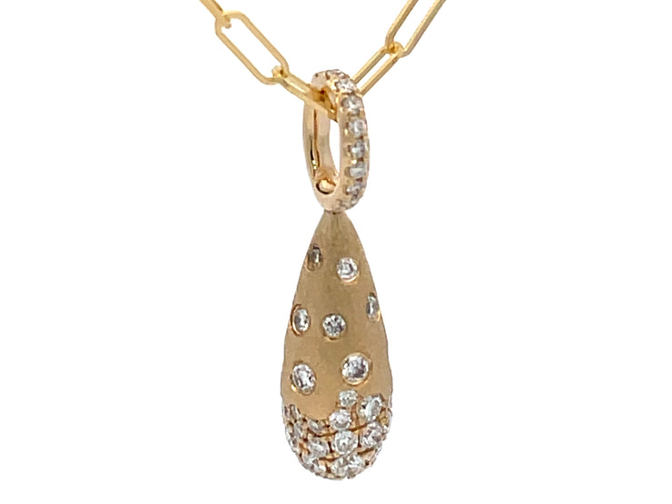 DILAMANI - DIAMOND 3D TEARDROP NECKLACE