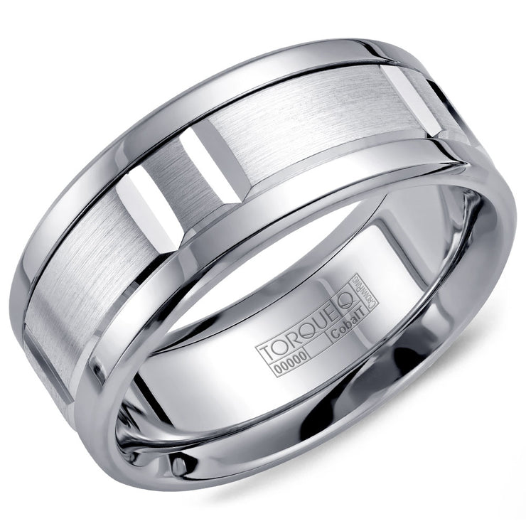 CROWN RING – MENS COBALT WEDDING BAND