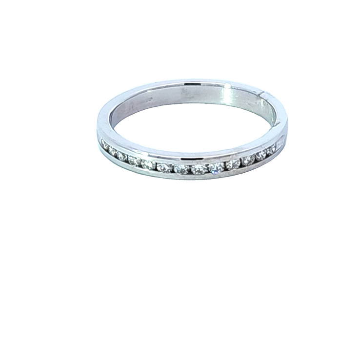 CHANNEL SET DIAMOND WEDDING BAND – 0.15 TCW