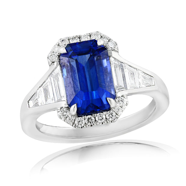 Sapphire & Diamond Ring