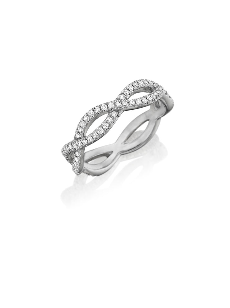 HENRI DAUSSI – TWIST DIAMOND WEDDING BAND