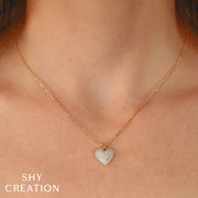 Shy Creation - Diamond Heart Pendant