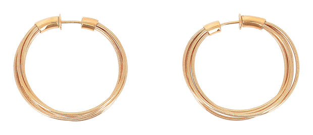DNA Spring 5 Strand Hoop Earrings