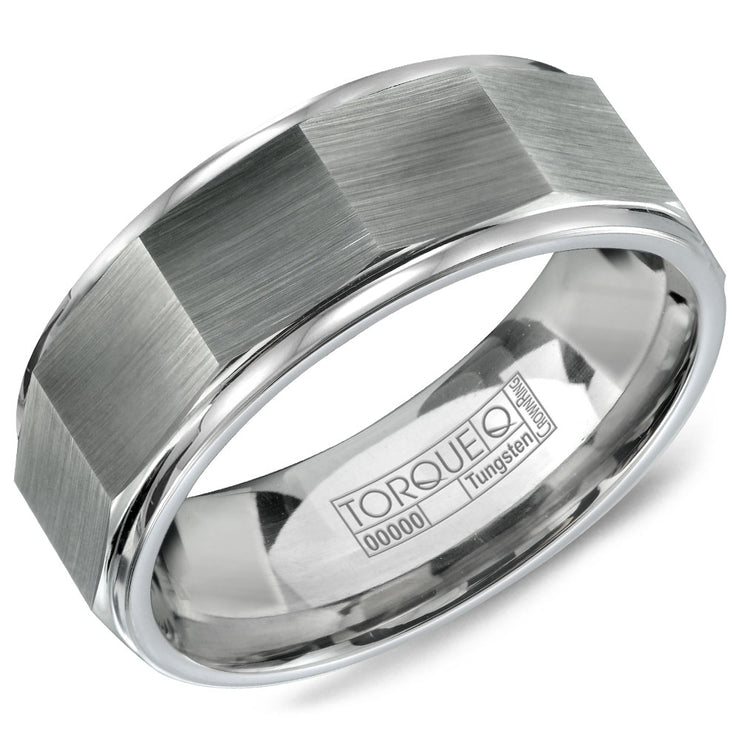 CROWN RING – MENS TUNGSTEN WEDDING BAND