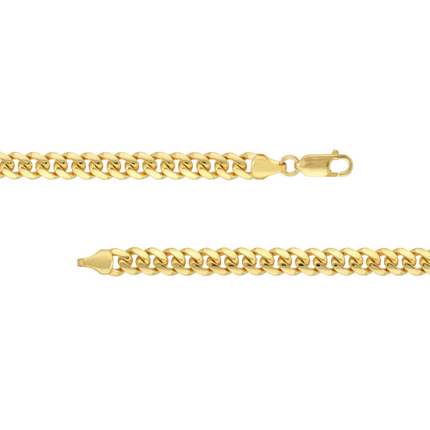 YELLOW GOLD MIAMI CUBAN CHAIN 22"