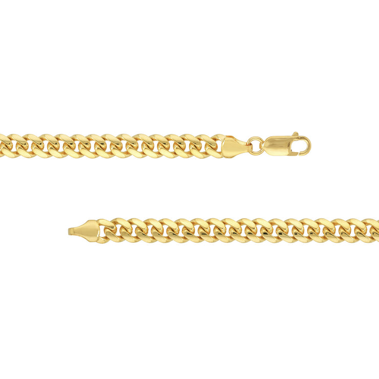 YELLOW GOLD MIAMI CUBAN CHAIN 22"
