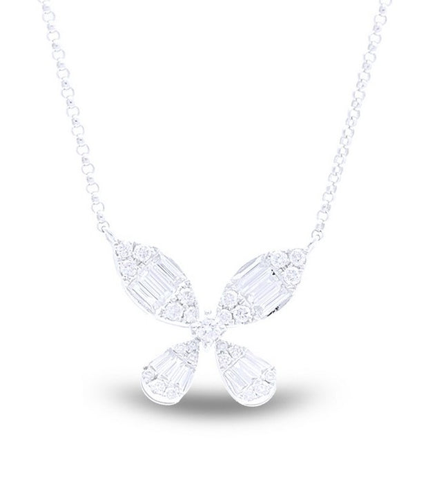 Diamond Butterfly Pendant