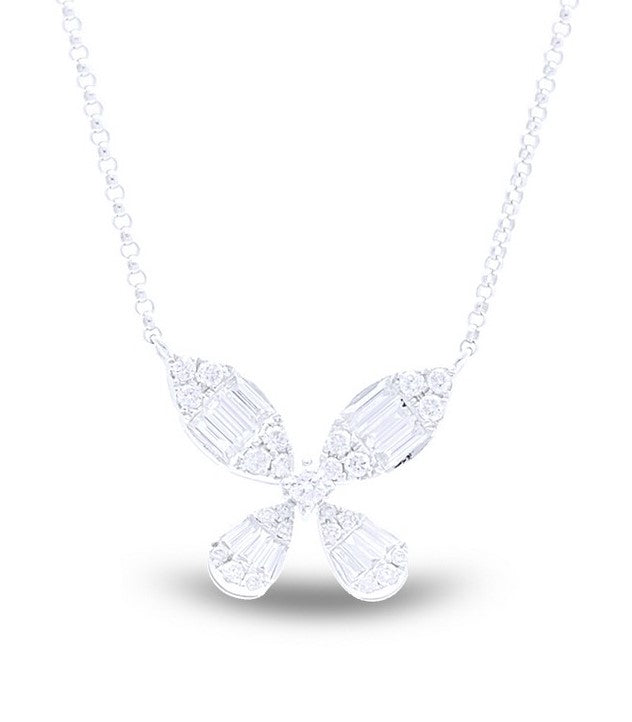 Diamond Butterfly Pendant