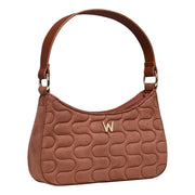 WOLF - Mimi Swirl Shoulder Bag with Scarf - NUTSHELL BROWN