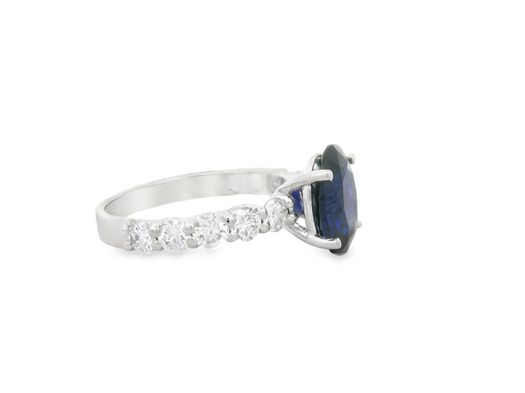 Sapphire & Diamond Ring