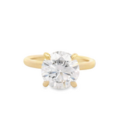 Hidden Halo Diamond Engagement Ring – 3 Ct Round Cut Center