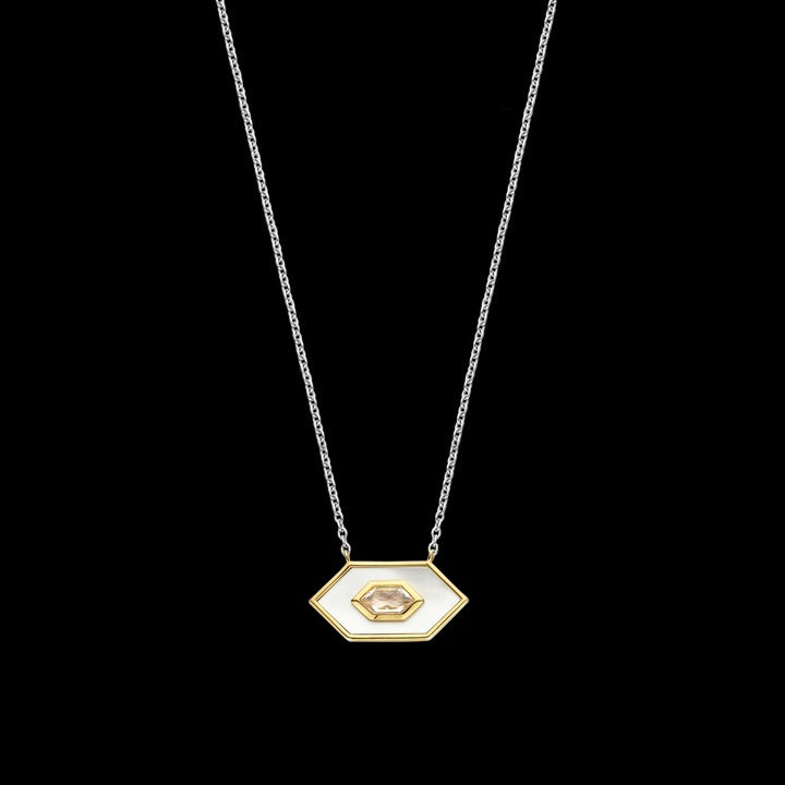 TI SENTO - MOTHER OF PEARL & CRYSTAL PENDANT