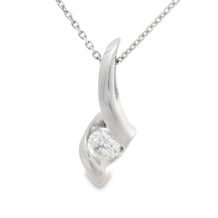 Diamond Solitaire Pendant