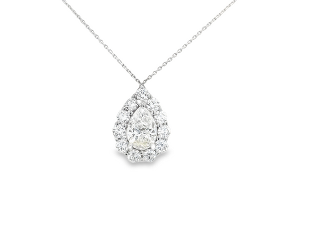 Pear Diamond Pendant