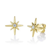 Shy Creation - Diamond Star Post Earrings