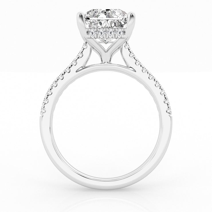 DIAMOND WEDDING SET - 3 CT RADIANT CENTER