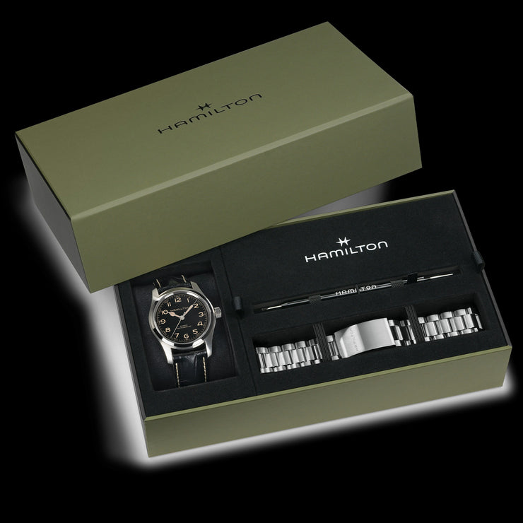 HAMILTON - Khaki Field Murph Auto 42mm Bracelet Bundle